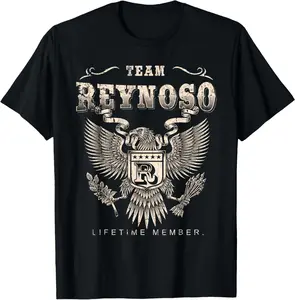 Team Reynoso Lifetime Member Last Name T-Shirt JFN