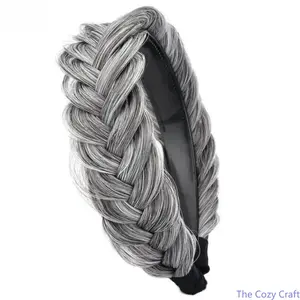Trendy Fishbone Braid Headband for Women, Elegant Luxury Hair Accessory, High-Top Braid Headband, Perfect for Styling & Daily Wear, Chic Twist Hairband for Elegant Looks
