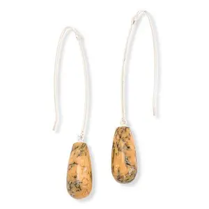 Mine Finds by Jay King Australian Dendritic Opal Sterling Silver Earrings