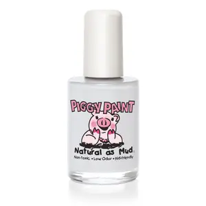 Piggy Paint Snow Bunny's Perfect Matte White Nail Polish 0.5 fl oz Non-toxic Vegan Water-based Formula Safe for Kids
