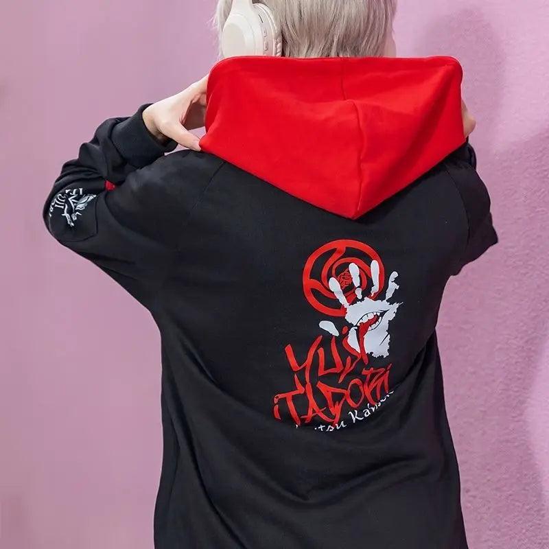 Jujutsu Kaisen Yuji Itadori Hoodie - Anime Graphic Pullover Sweatshirt - Unisex S-2XL