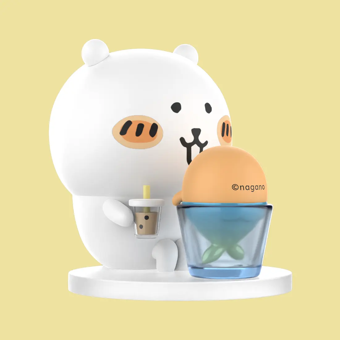 Miniso JokeBear and Mole Pancake Series Surprise Figurines, Cute Self-Deprecating Bear Collectibles, Dolls for Decoration or Gifting