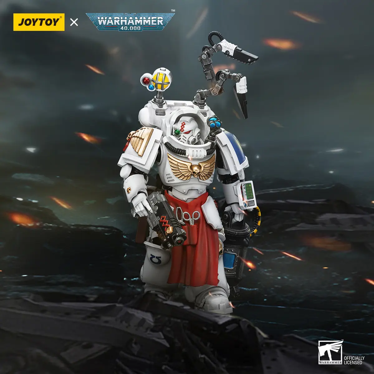 JOYTOY Warhammer 40,000 1/18 Action Figures Ultramarines Apothecary Biologis JOYTOY Warhammer 40,000 1/18 Action Figures Ultramarines Apothecary Biologis