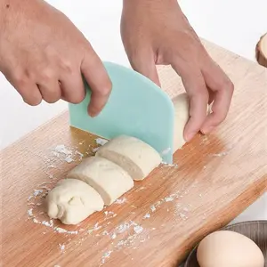 Food-Grade Silicone Dough Scraper Cutter – Multi-Functional Baking Tool for Cutting/Shaping/Scraping Bread Dough, Pizza Dough, Pastry & Cookie Dough | Ideal for Home Bakers, Professional Chefs & DIY Baking Lovers – Non-Slip, Easy to Clean, Durable & Safe