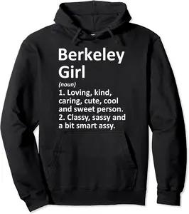 BERKELEY GIRL CA CALIFORNIA Funny City Home Roots Gift Pullover Hoodie - Janessaho Shop 55B08GXZSTYJ