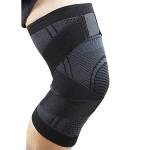 Adjustable Fitness Knee Pad, 1 Count Thick Breathable Sports Knee Support, Sports Knee Sleeve, Protective Gear for Volleyball Basketball Climbing Cycling,  Valentine's Day Gift for Men
