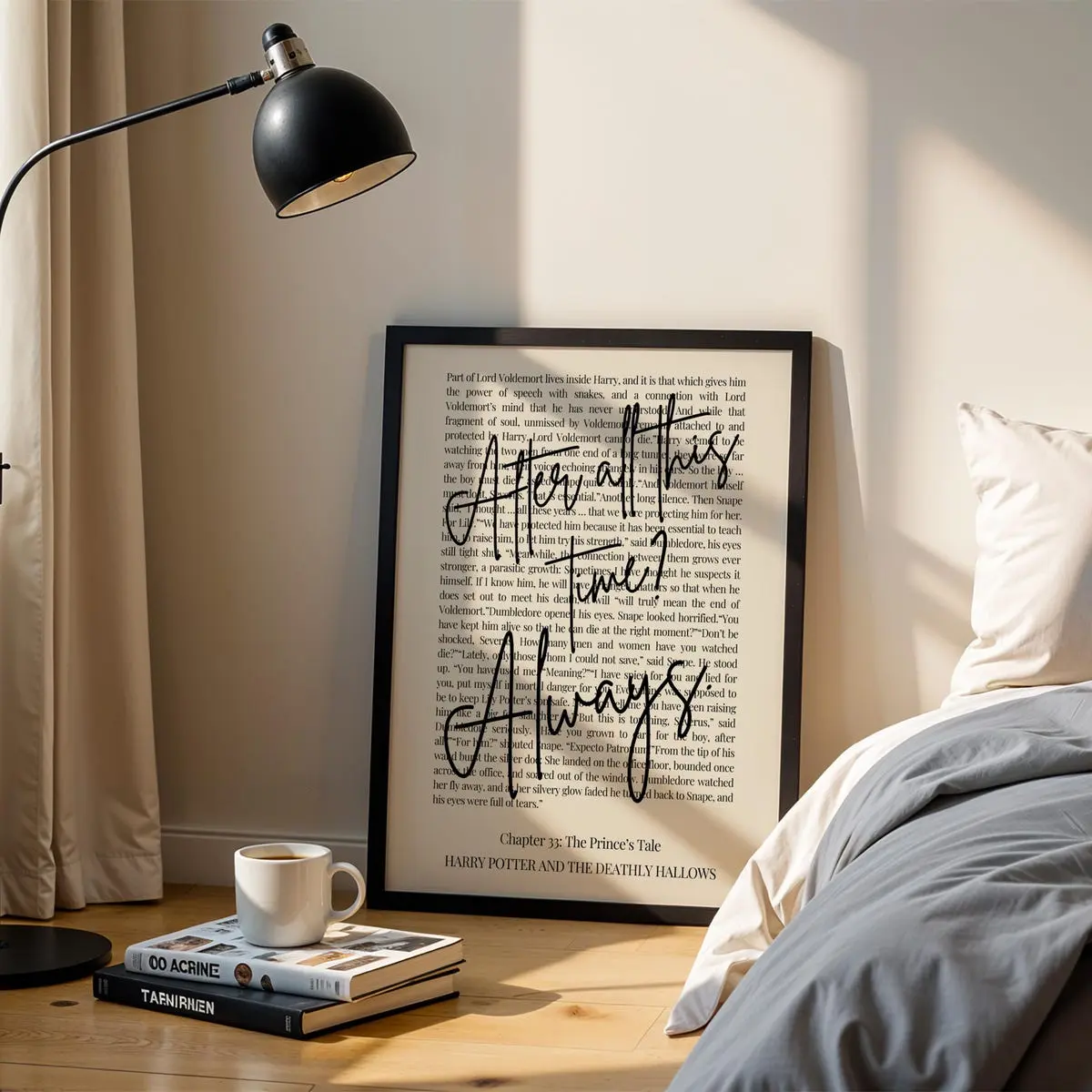 Room Decor, after All This Time Always, Book Lover, Wizard Quote Wall Art, Potterhead Home Decor, Lovely Gift, Severus Snape Typography Poster Unframed