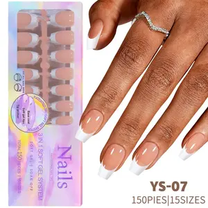 Creative Traceless French Press On Nails / 150PCs French Wear Armor 07