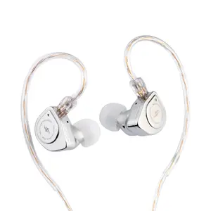 SIMGOT EW200 HiFi IEM Wired Earphones, Dual Magnetic Circuit & SCP Diaphragm, All-Metal Hi-Res In-Ear Monitor with Mic, 3.5mm & DSP, for Music & Gaming