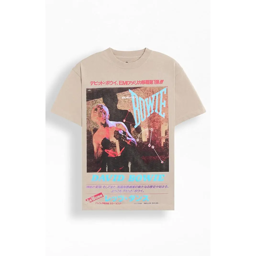 PacSun Men's David Bowie Japan T-Shirt - Multicolor