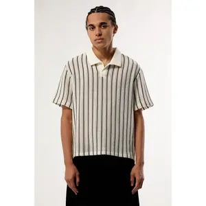 Pacsun Men's Striped Knit Polo Shirt
