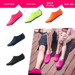 Beach shoes men and women diving snorkeling children wading up the river swimming shoes soft shoes non-slip and anti-cut barefoot skin shoes and socks
