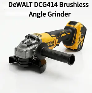 DEWALT DCG414 20V MAX Brushless 125mm Cordless Grinder, M14 Spindle, 9000 RPM High-Speed Motor, Compact Industrial Design for Construction, Fabrication