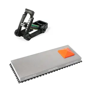 SHARPAL 168H Large 8" x 3" Dual-Grit Diamond Sharpening Stone with Anti-Slip Pad Coarse / Extra Fine + FREE 194H HOLDBUBBLE Sharpening Angle Guide