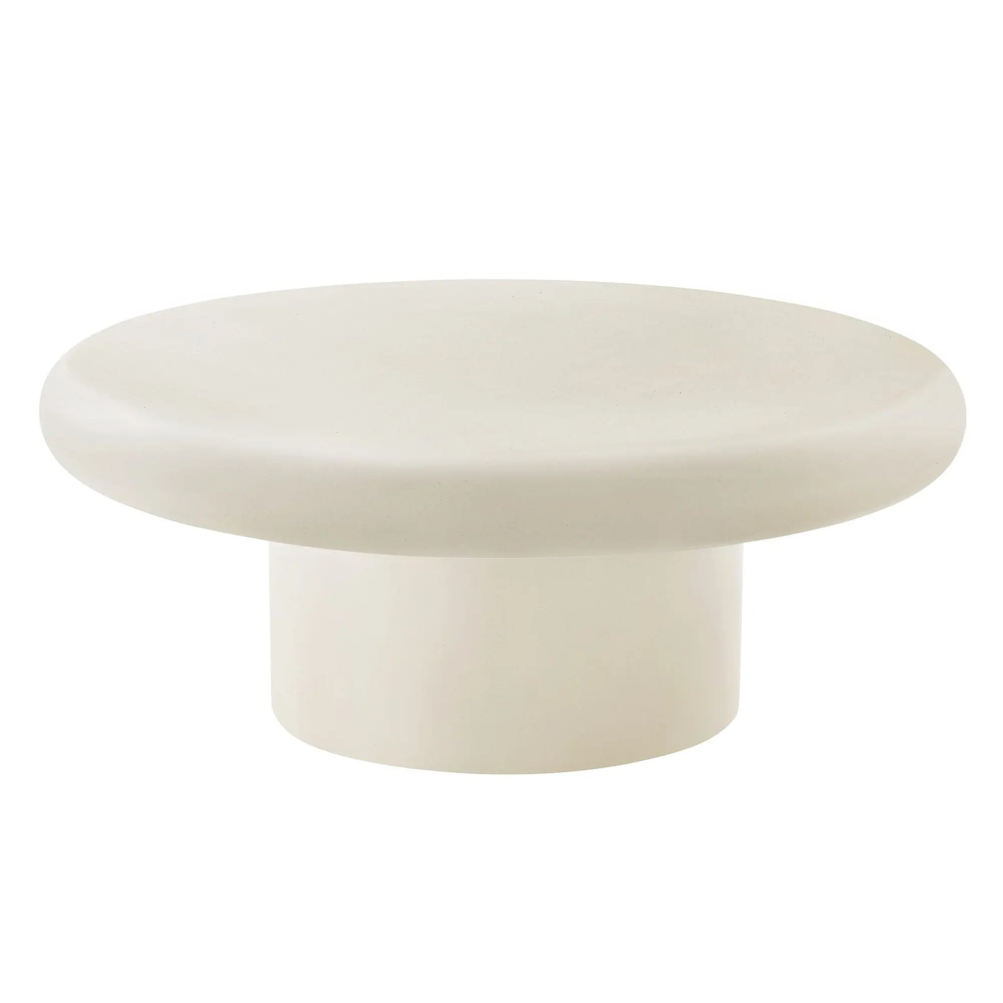 Argos and Alora Indoor - Outdoor Patio Concrete Round Coffee Table