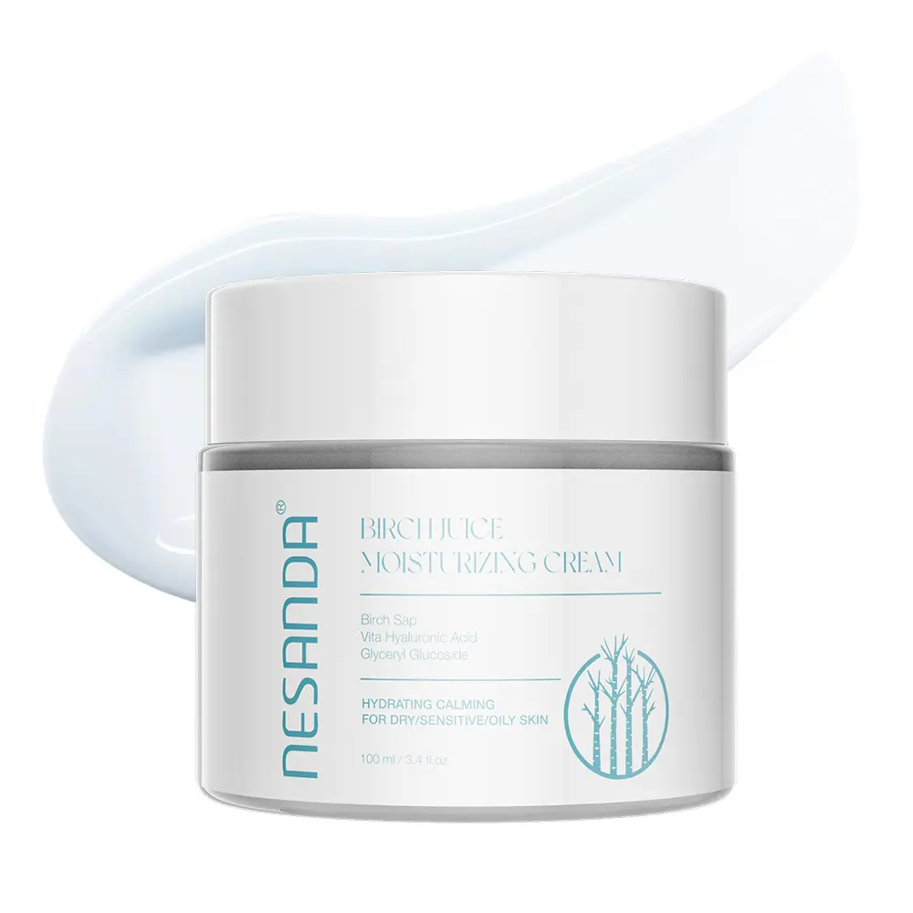 Birch Juice Hydrating Water Cream Moisturizer - Fragrance-Free Hyaluronic Acid Jelly Lotion for Breakout-Prone Skin, Hydrates, Locks in Moisture, Balances Sebum, Calms Dry Skin, Hydrate