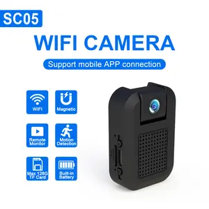 Mini WiFi hidden camera, 1080P high-definition camera, cameras for home, Night vision wireless security camera, pet monitor, portable small high-definition nanny camera with night vision and motion detection functions Monitoring Surveillance