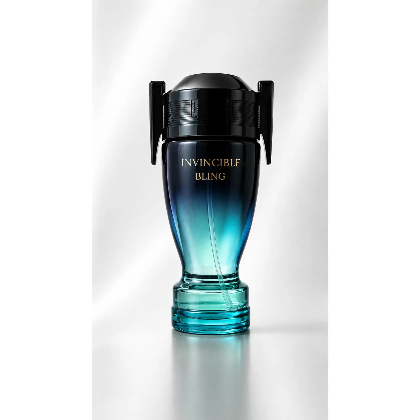 Invincible Bling - Premium Fragrance for Men, Blue Gradient Bottle, Elegant Design, Perfect for Special Occasions