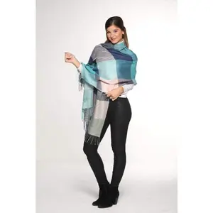 Stylish Year Round Shawls for Men/Women - 70% Peruvian Baby Alpaca 30% Natural Silk