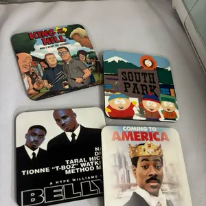 Custom coasters, hardboard