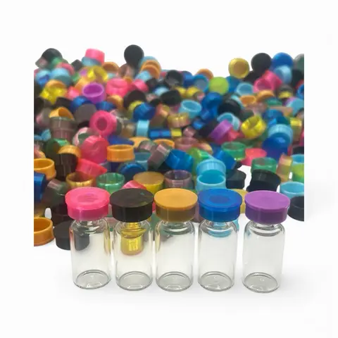 Now Flexible  3mL Vial Cap, Peptide Vial Caps Many Colors to Pick From