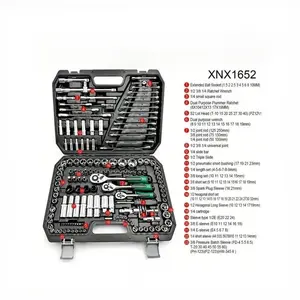 46-Piece Ratchet Combination Wrenches Set, Men's Tool Kit with Hex Key Socket, Car Mechanic Tools, 1/4 Inch Drive, Metric, Extendable Rod, Universal Wrench Extension, Bike & Motorcycle Maintenance