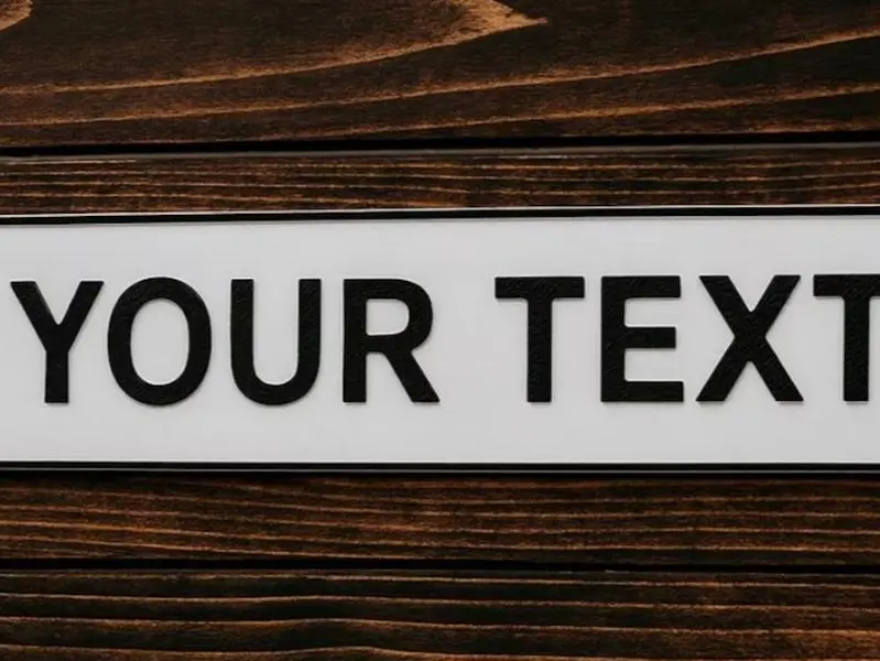 Custom Mini European License Plate