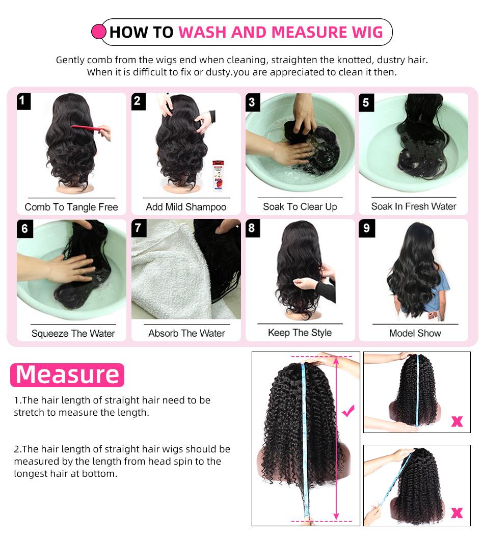 Harmsh Straight Human Hair Wigs Indian 13X6 HD Lace Frontal Wigs For Women Pre plucked 180% Density Lace Front Human Hair Wigs
