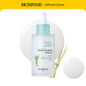 [SKINFOOD Official] Lemongrass Niacinamide 20 Serum | 20% Niacinamide Oil-water Balancing Face Serum, Acne Treatment Korean Skincare, Pigmentation Treatment, Even Skin Tone, Hydrating, 1.69 fl. oz.(50ml)