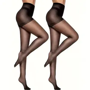 2-Pack Plus Size Women's Hotfix Rhinestone Fishnet Socks Set, Hollow High-Waist Shiny Rhinestone Fishnet Stockings, Women's Closed-Toe Sexy Tights, Anti-Snag Black Brown Beige Rhinestone Fishnet Socks, Women's Pantyhose for Various Occasions, Special