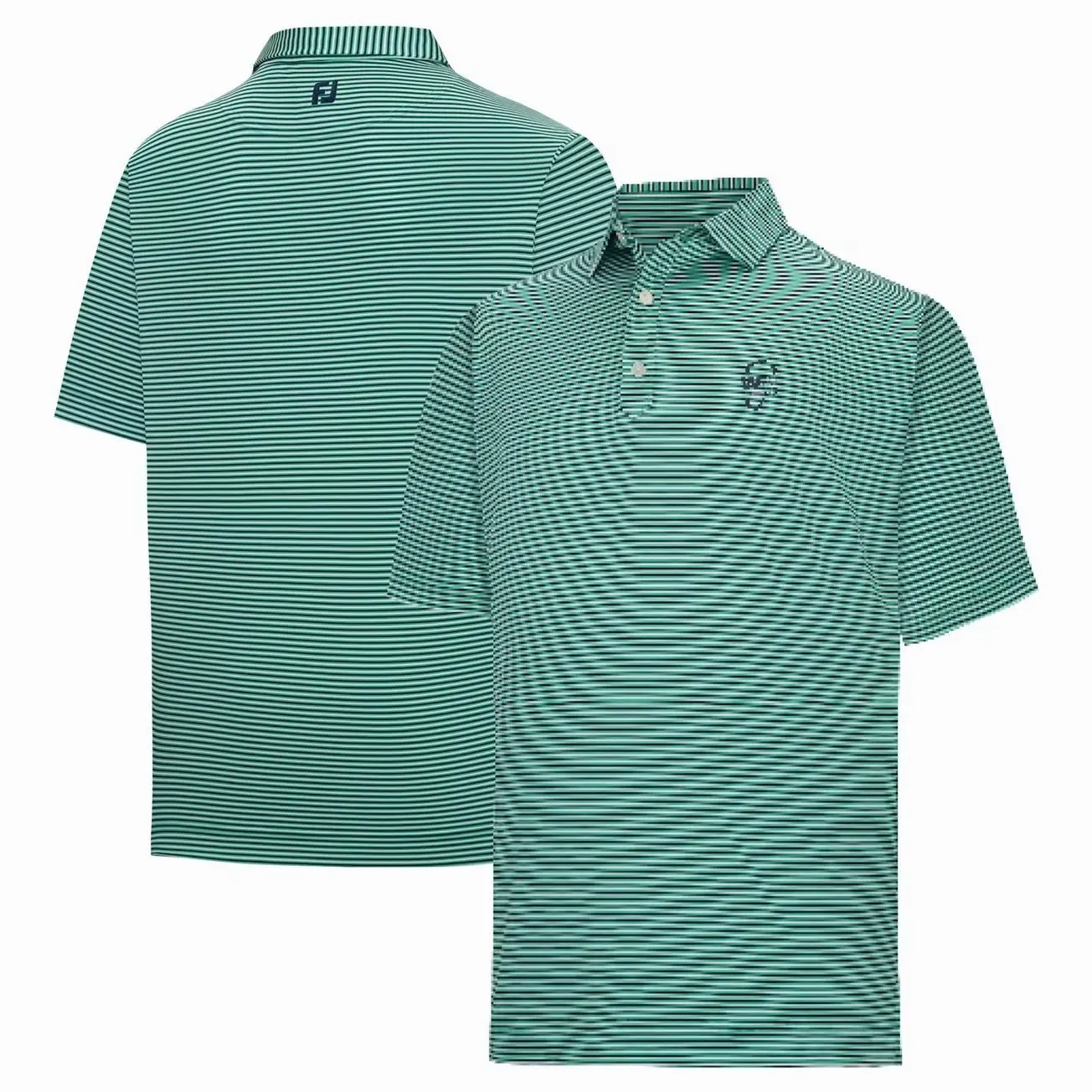 WM Phoenix Open FootJoy Stripe Lisle ProDry Polo - Green