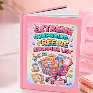 Extreme Couponing & Freebie Shopping List Journal Hardcover Planner