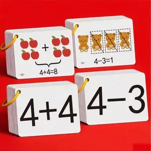 132 Addition Subtraction Math Cards for Kids, Early Learning Counting Multiplication Division Practice, Perfect School Supplies Gift
