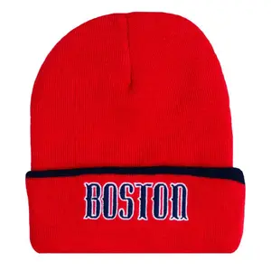 Boston Red Cuffed Knit Hat