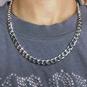 Cuban Link Necklace | No Tarnish Necklace | Handmade | Unisex Mens Necklace | streetwear y2k grunge  | Chain trendy fashion