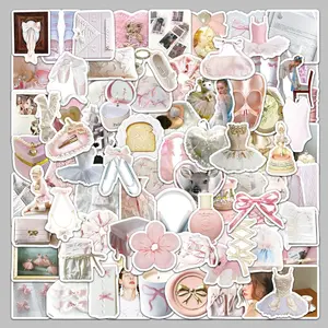 Ballet Theme Sticker, Cute Sticker, Decorative Sticker for Scrapbook, Diary, Notebook, Water Bottle, Car, Laptop