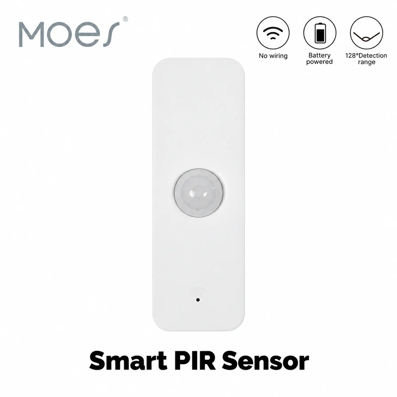MOES Wi-Fi Infrared Human Presence Sensor - Wireless Smart Motion Sensor with Autonomy, Stationary Detection, True Hands-Free Automation, Easy Ceiling/Wall Mount, Privacy First Design for Indoor Use