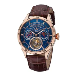 Geneva Automatic Tourbillon Pionier - GM-902-7 | Rose | Handmade German Watch