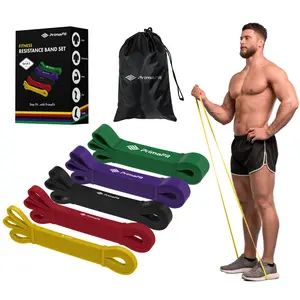 PrimaFit Resistance Bands for Working Out - Pull Up Assistance Bands - Gym Bands for Men and Women