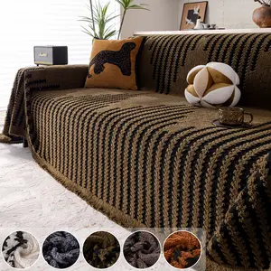 Multifunctional Woven Sofa Blanket, Reusable Dust Cover for Couch Lounger Armchair, All-Purpose Decorative Throw for Living Room, Sofa Couch Covers