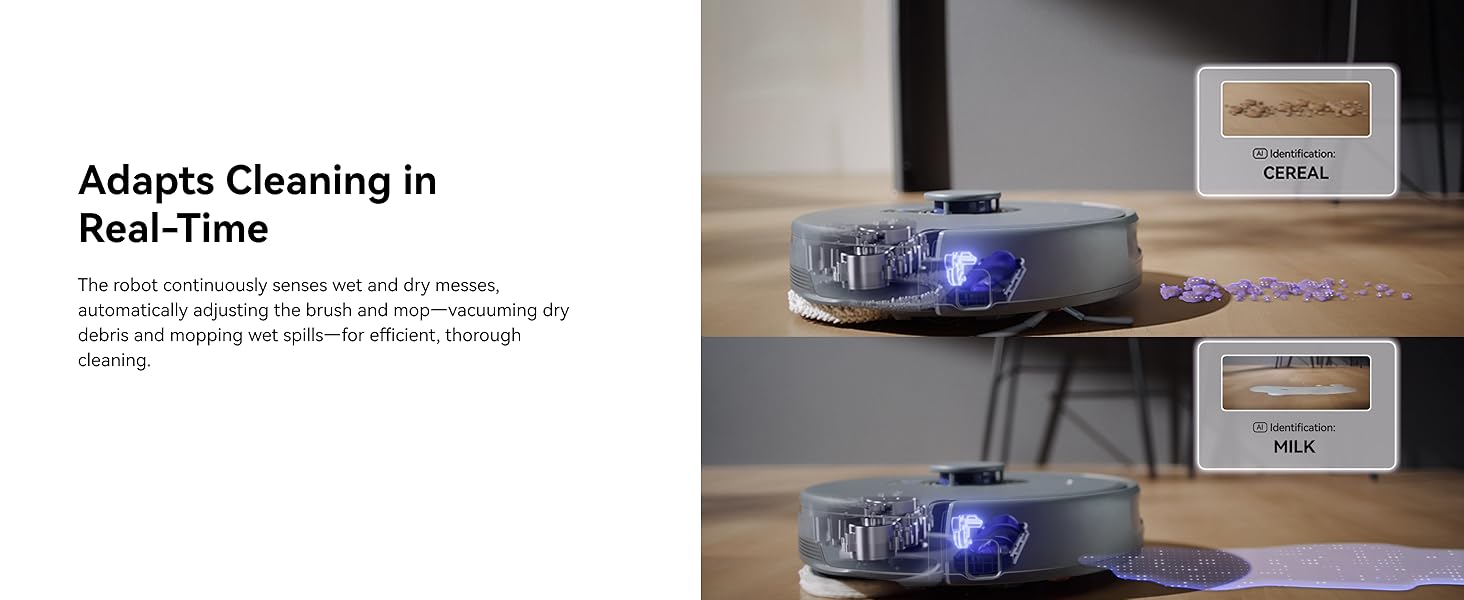 NARWAL Freo Z10 Ultra Robot Vacuum and Mop Combo, Dual RGB Cameras and Chips, AI Avoidance, 8N Corner to Edge Deep Cleaning, Dry-Wet Separation, 18000Pa, Hot Water Wash & Self-Emptying, Gray