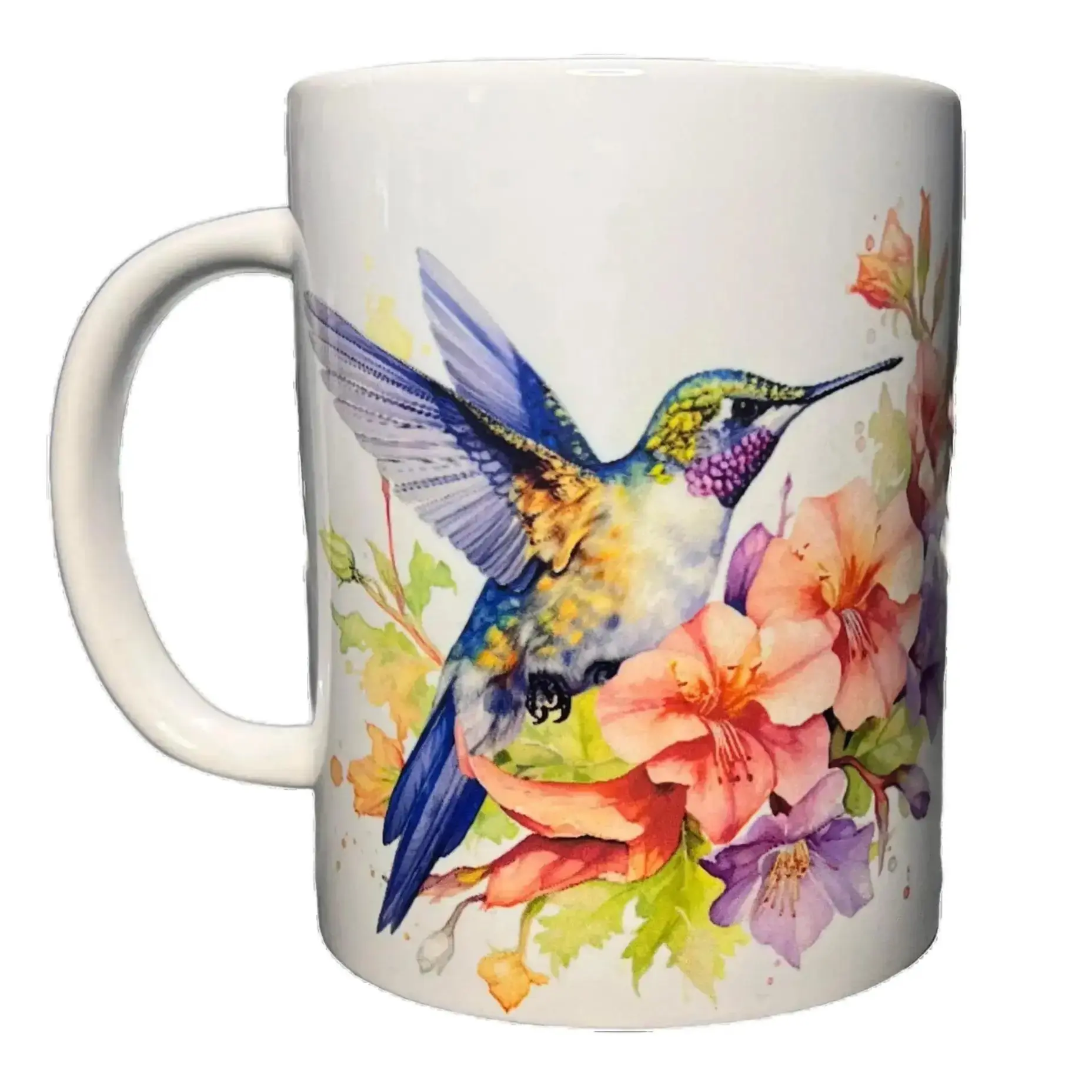 15 OZ Watercolor Hummingbird Coffee Tea Mug (3 of 4) Ceramic Drinkware
