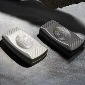 Fingerprint Magnetic Haptic Slider EDC Fidget Slider Metal Fidget Toys ADHD Tool Adult Anxiety Stress Relief Toys finger spinner