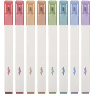 - Aesthetic Highlighters, 8 count,  Color, Chisel Tip, Highlighters Assorted Colors,  Highlighters and s No Bleed, Cute Highlighters, No Bleed Highlighters for  Pages No Bleed