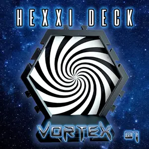 HEXXi Deck Vortex 01 – Sleek Black and White Hexagon Display Shelf for Collectibles | Stylish, Space-Saving, and Versatile Wall Decor for Funko Pops, Figurines, and More