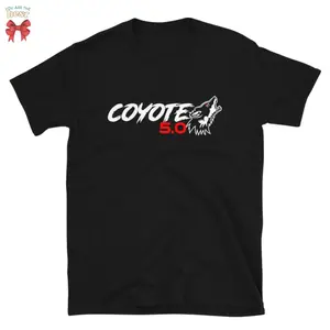 Ford Mustang COYOTE 5.0 GT Short-Sleeve Unisex T-Shirt, Gift for Dad, Coyote TShirt - cristina spolnick