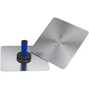 Bon Aluminum Hawk 12 x 12 in. with Grip Handle and Callous Preventer for Plaster, Stucco, and Work