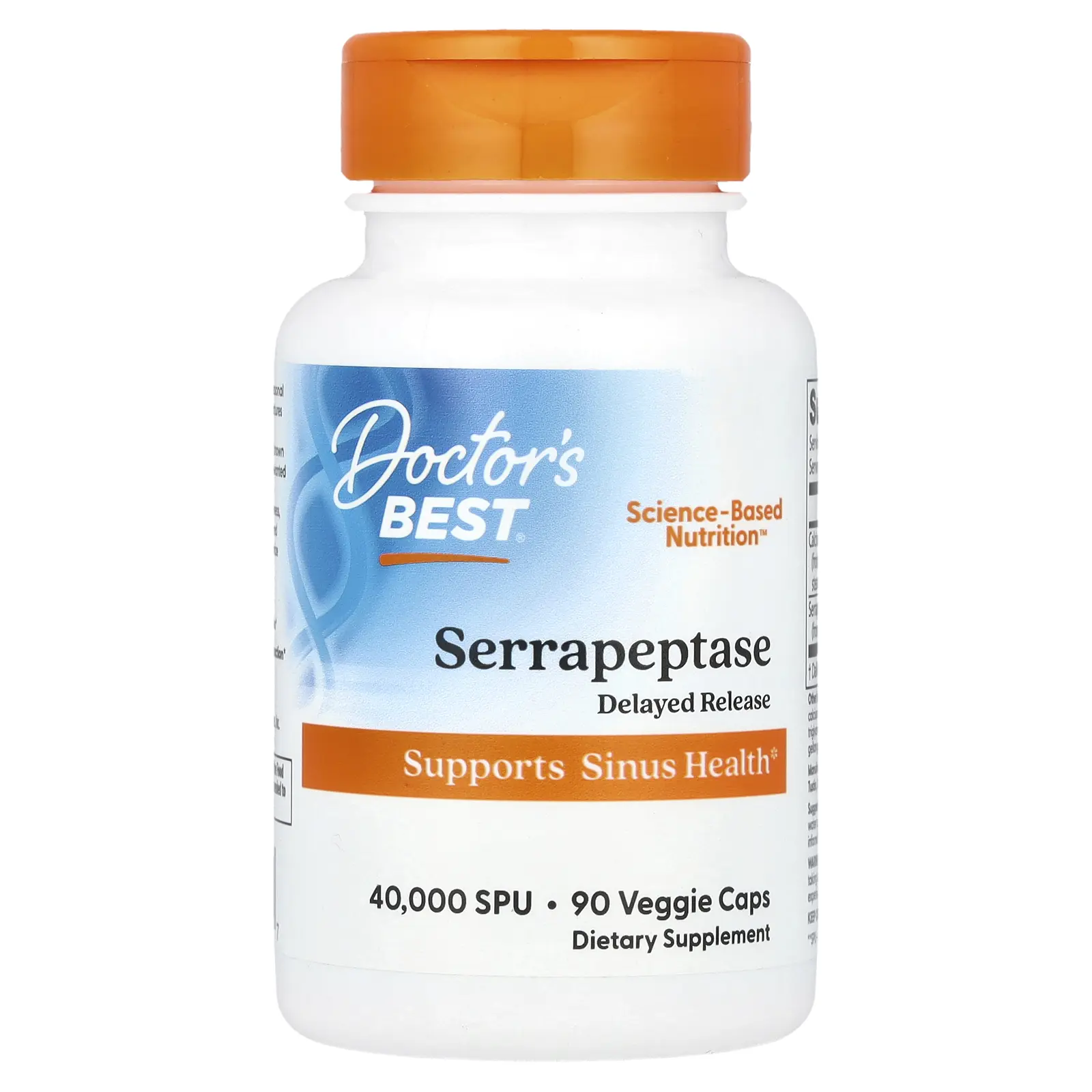 Doctor's Best Serrapeptase, 90 Veggie Caps