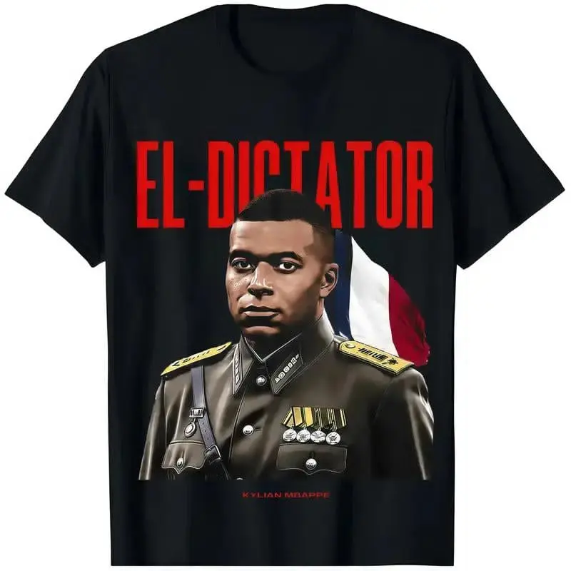 Kylian #Mbappé Graphic T-Shirt, El Dictator Graphic Tee, France Soccer Streetwear Tee, Vintage Soccer Shirt, Gift for Soccer Fan