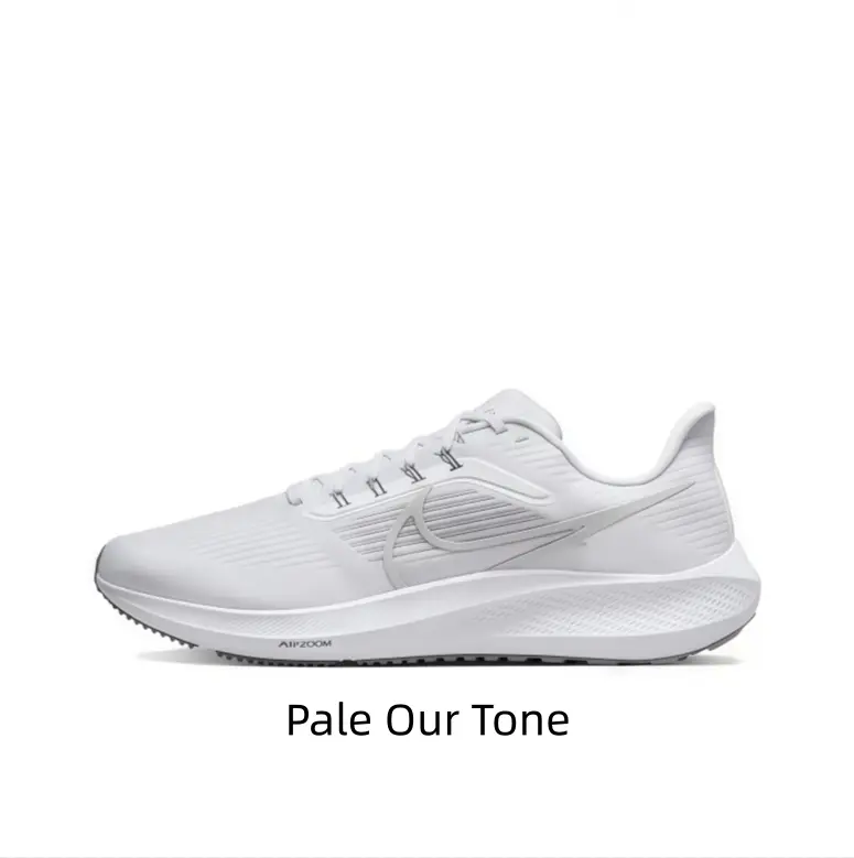 All-White Performance Runner – Breathable Mesh Upper with React Foam & Zoom Air for Daily Training